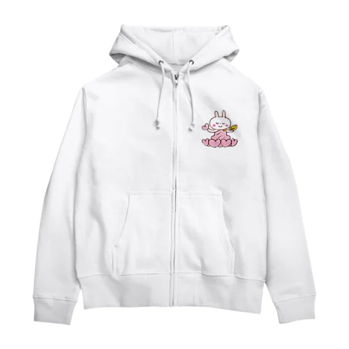 うさぎ観音💖 Zip Hoodie