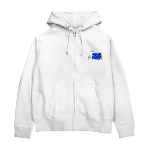 わんわんーん　Blue Zip Hoodie