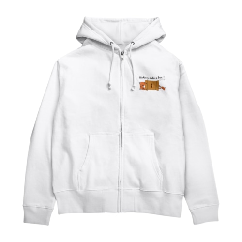 箱（ねこのチャーリー） Zip Hoodie
