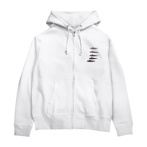 潜水艦 Zip Hoodie