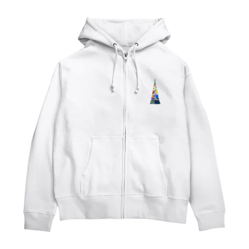 カラフルタワー Zip Hoodie