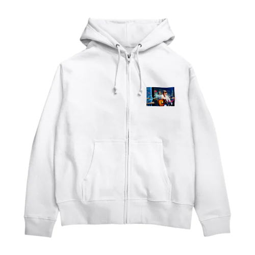 有美弾き語り サインブルーver Zip Hoodie