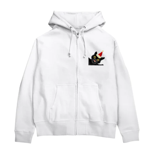 黒猫のやまとくん Zip Hoodie