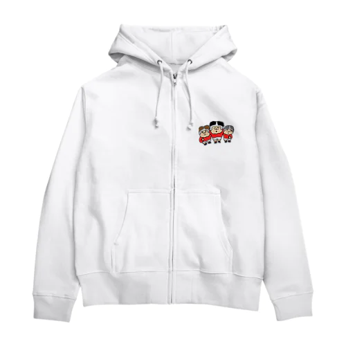 スクラム ラガーくん ラグビー Zip Hoodie