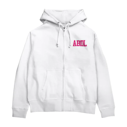 ABDL カレッジ（ピンク） Zip Hoodie