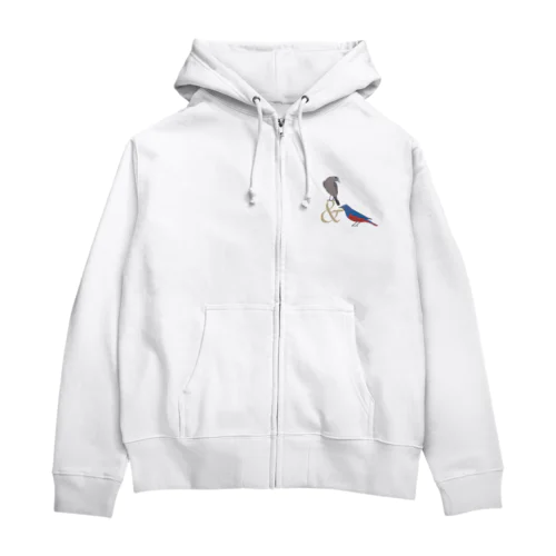 イソヒヨドリ いつも一緒  Zip Hoodie