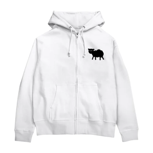 クロヒツジくん Zip Hoodie