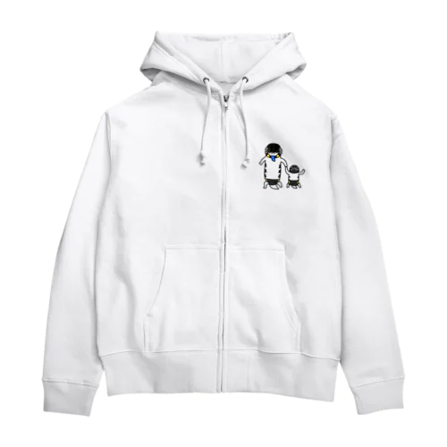 MASKEDアオジタ威嚇のすがた Zip Hoodie