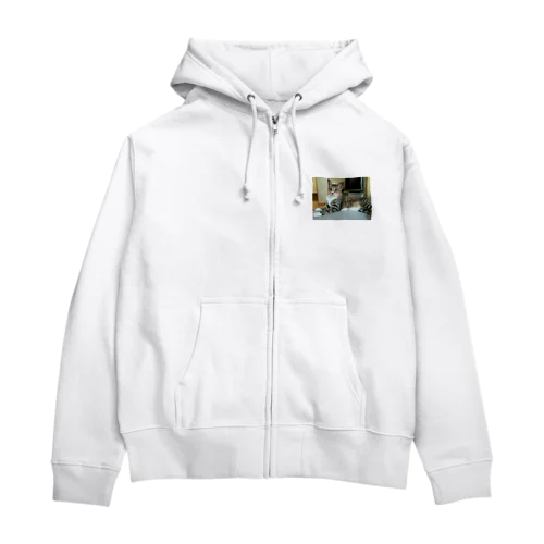 にゃんこ王子グッズ Zip Hoodie