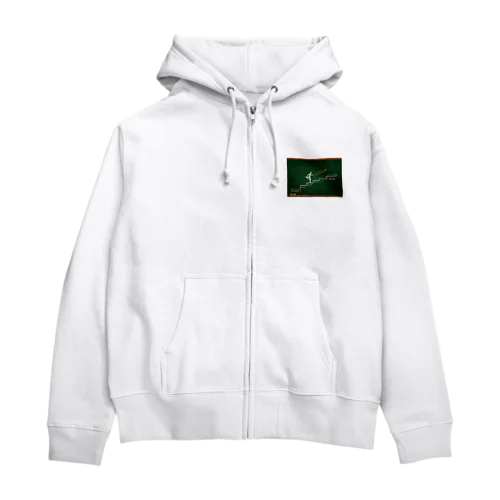 ステップアップ ゴール成功者 Zip Hoodie