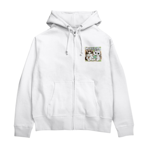 Whiskey Lukey Zip Hoodie