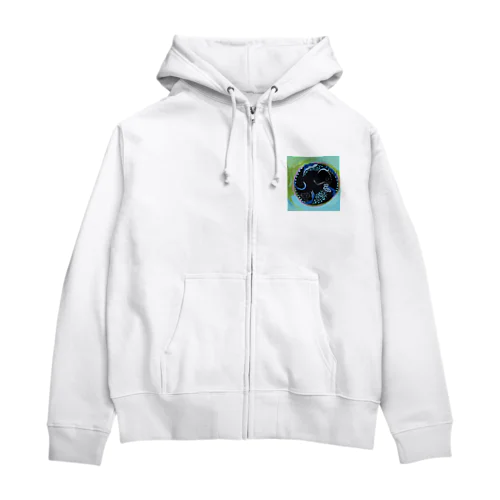 人魚A Zip Hoodie