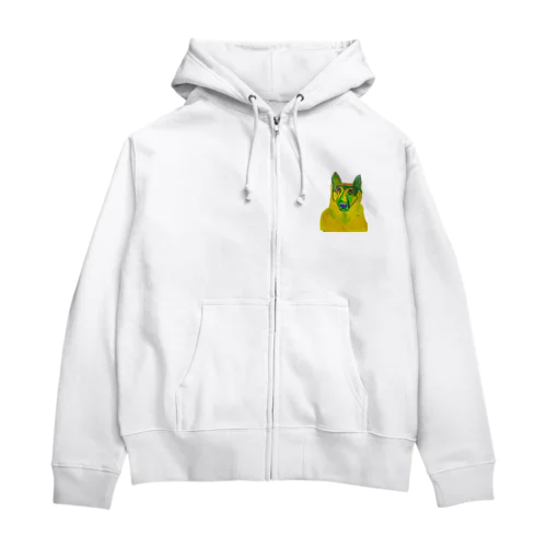 カラフル　ジャーマンシェパード Zip Hoodie