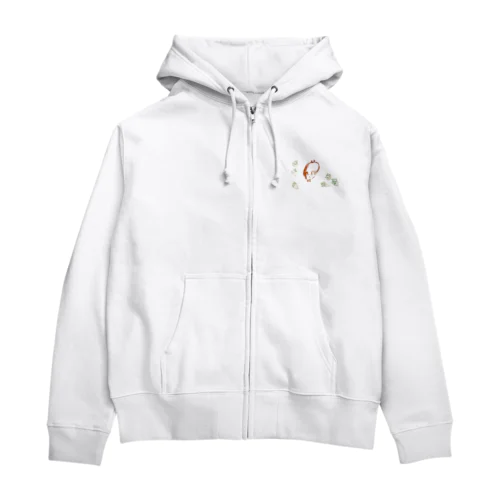 ぴょんぴょん Zip Hoodie