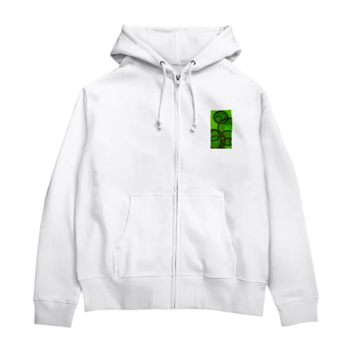 コーヒーの染み Zip Hoodie