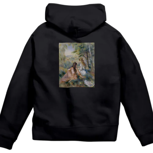 ＂名画＂ ルノワール / 牧草地 Zip Hoodie