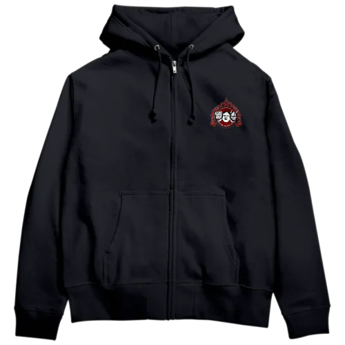 能面3 Zip Hoodie