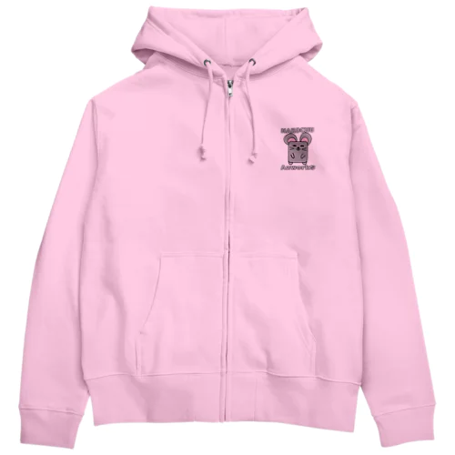 ハコチュウ（灰） Zip Hoodie