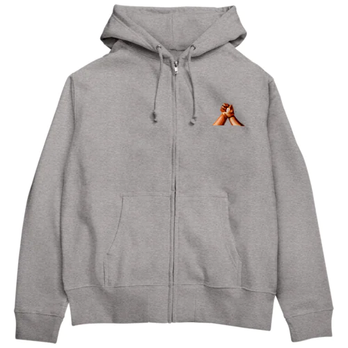 アームレスリング Zip Hoodie