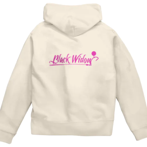 BlackWidow-Rig-Logo-Magenta Zip Hoodie