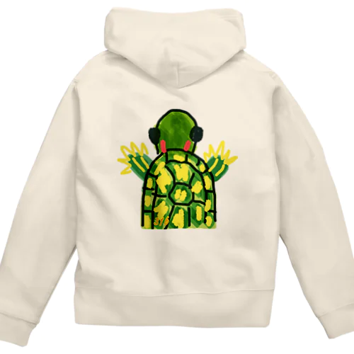 アカミミガメ Zip Hoodie