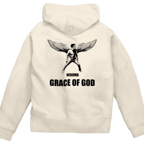 grace of god【神の恵】 ジップパーカー