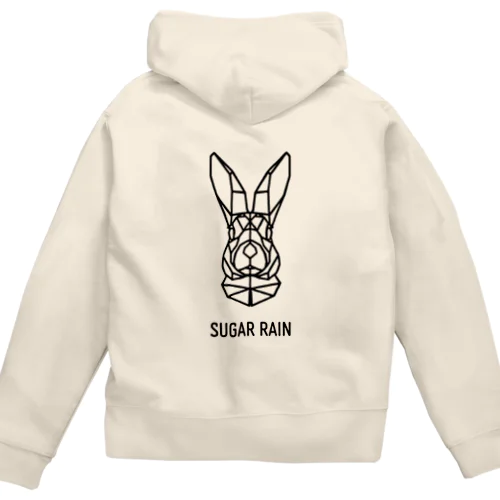 Sugar Rain geometric Rabbit ジップパーカー