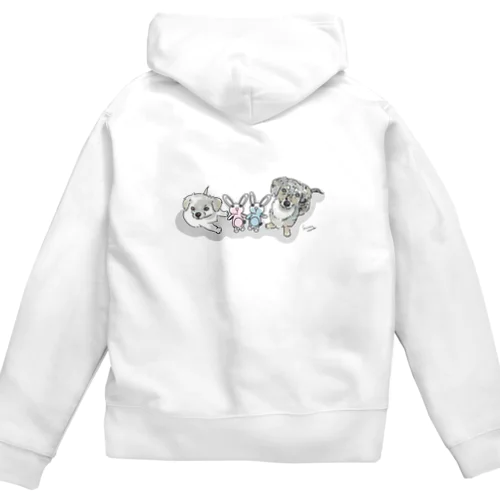 そらくんとゆきねちゃん Zip Hoodie