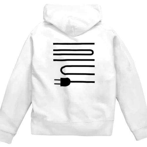 充電 Zip Hoodie