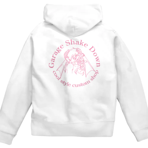 SD鬼っ子ピンク文字 Zip Hoodie