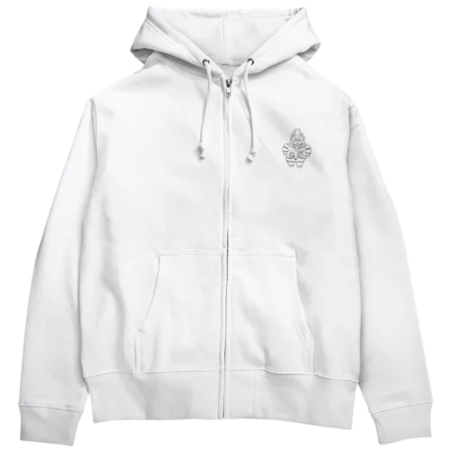 遮光器ぱぐう Zip Hoodie