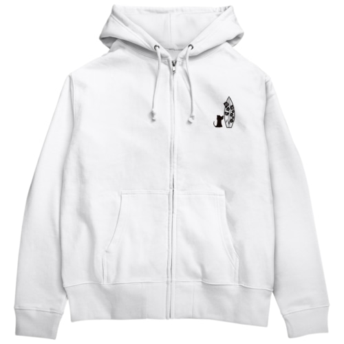 Dog beach Zip Hoodie