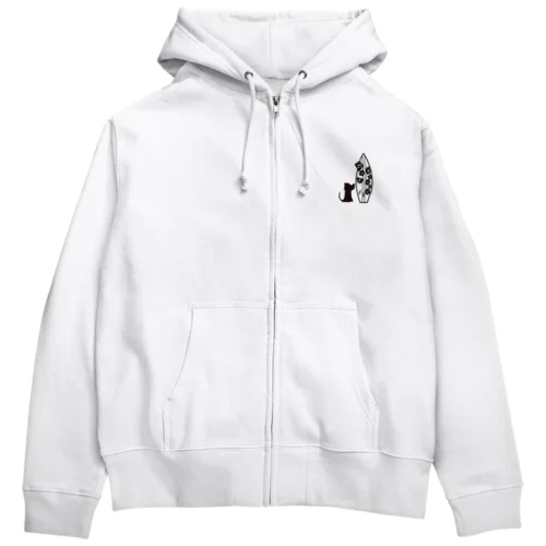 Dog beach Zip Hoodie