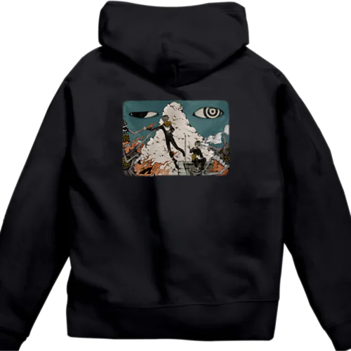 パーカー　保身 Zip Hoodie