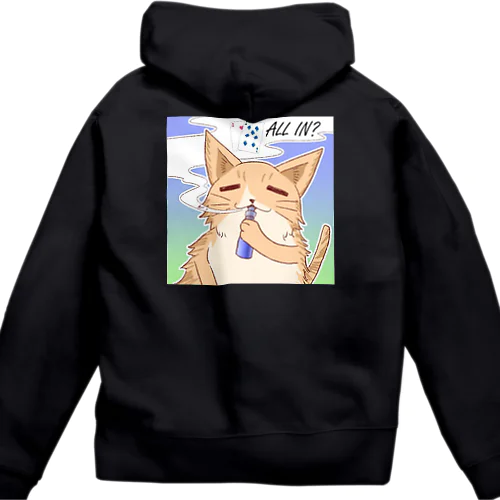 三毛猫さん Zip Hoodie