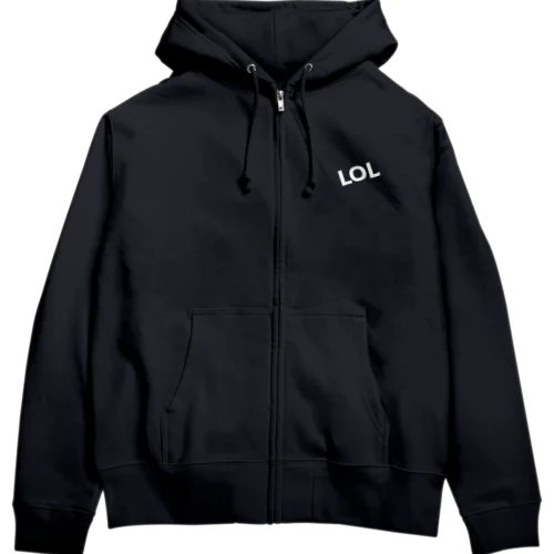 LOLビッグシルエットパーカー黒 Zip Hoodie