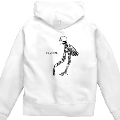 上半身で完成されたエイリアン Zip Hoodie