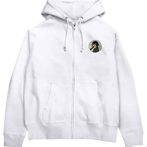 限界ヲタクのアイコン Zip Hoodie