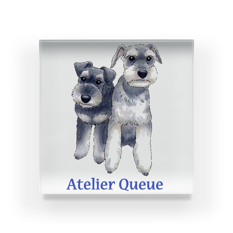 ミニチュアシュナウザー カップル Atelier Queueのアクリルブロック通販 Suzuri スズリ ミニチュアシュナウザー カップル Atelier Queueのアクリルブロック通販 Suzuri スズリ