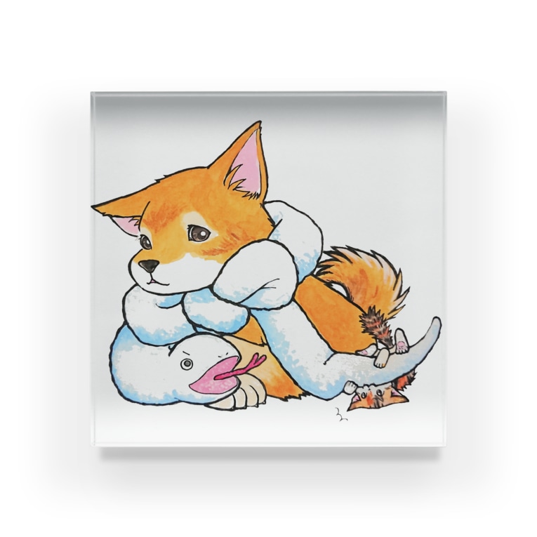 犬とじゃれる猫 ぶん Buntaro14 のアクリルブロック通販 Suzuri スズリ 犬とじゃれる猫 ぶん Buntaro14 のアクリルブロック通販 Suzuri スズリ