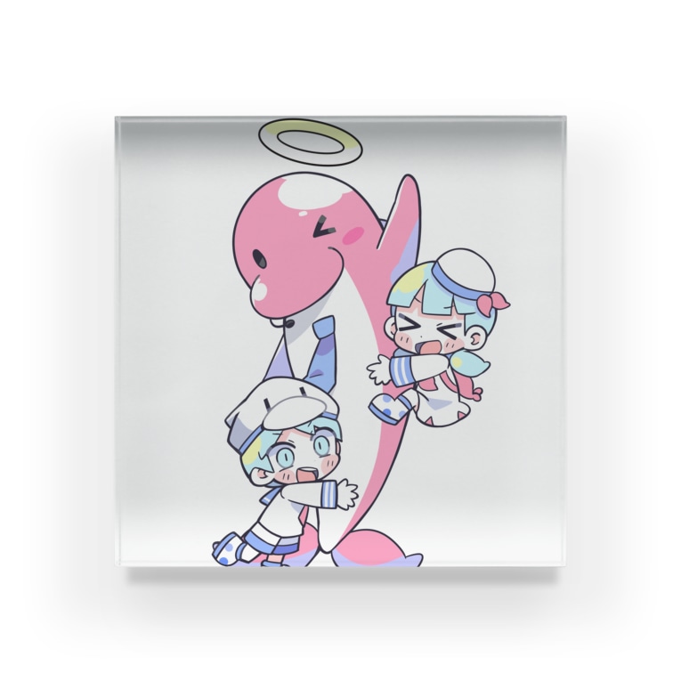イルカのブッチくん イラスト 寺田てら ブッチくん Official Shop Tsukuriba のアクリルブロック通販 Suzuri スズリ イルカのブッチくん イラスト 寺田てら ブッチくん Official Shop Tsukuriba のアクリルブロック通販 Suzuri スズリ