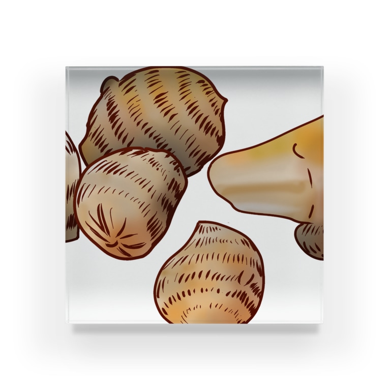 家庭菜園シリーズ 里芋 サルハ亭 Saruha のアクリルブロック通販 Suzuri スズリ