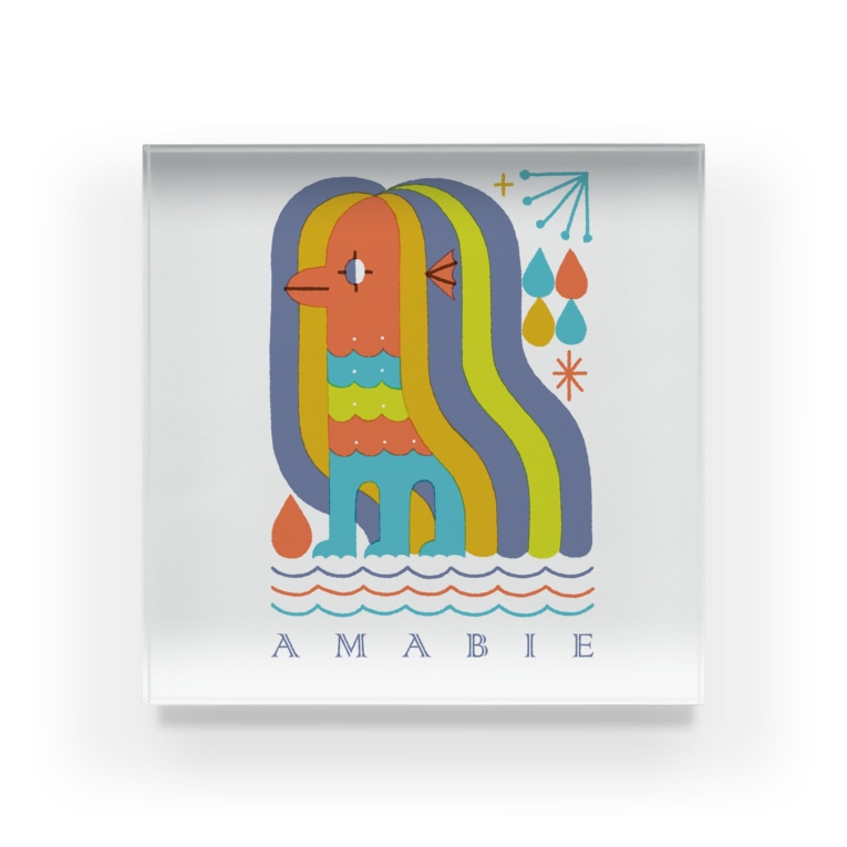 アマビエ サタケシュンスケ イラストレーター Satakeshunsuke のアクリルブロック通販 Suzuri スズリ