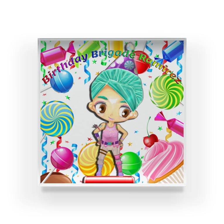 フォートナイト Fortniteバースデーブリゲイドラミレス Birthday Brigade Ramirez Acrylic Block By Cartoon Style Fortnite Bananashop Suzuri