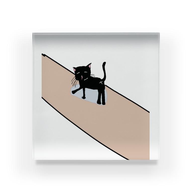 道を歩くねこ ねこまちランド Nekomachi R のアクリルブロック通販 Suzuri スズリ 道を歩くねこ ねこまちランド Nekomachi R のアクリルブロック通販 Suzuri スズリ