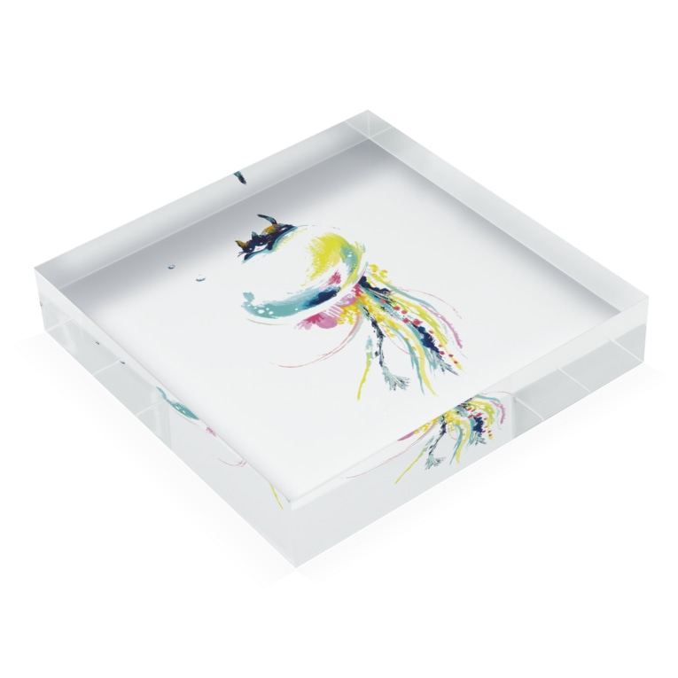 くらげねこ Acrylic Block By Nekonekko Maikamakura Suzuri くらげねこ Acrylic Block By Nekonekko Maikamakura Suzuri