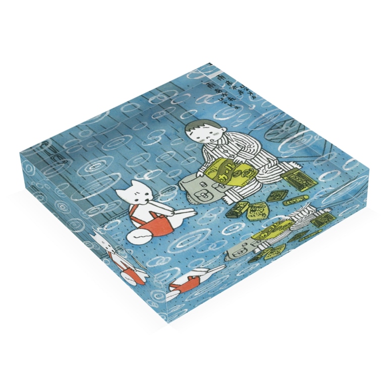 雨あがれ Acrylic Block By 内田かずひろ ロダンのココロ Uchidachu Suzuri 雨あがれ Acrylic Block By 内田かずひろ ロダンのココロ Uchidachu Suzuri