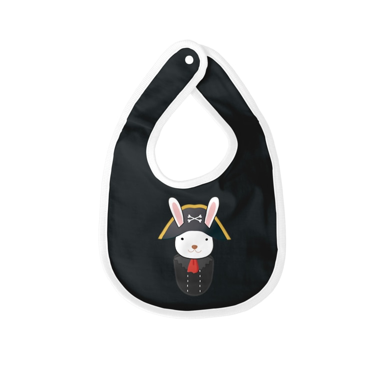海賊になりたいウサギ チワワのキキ Minikiki のベイビービブ通販 Suzuri スズリ 海賊になりたいウサギ チワワのキキ Minikiki のベイビービブ通販 Suzuri スズリ