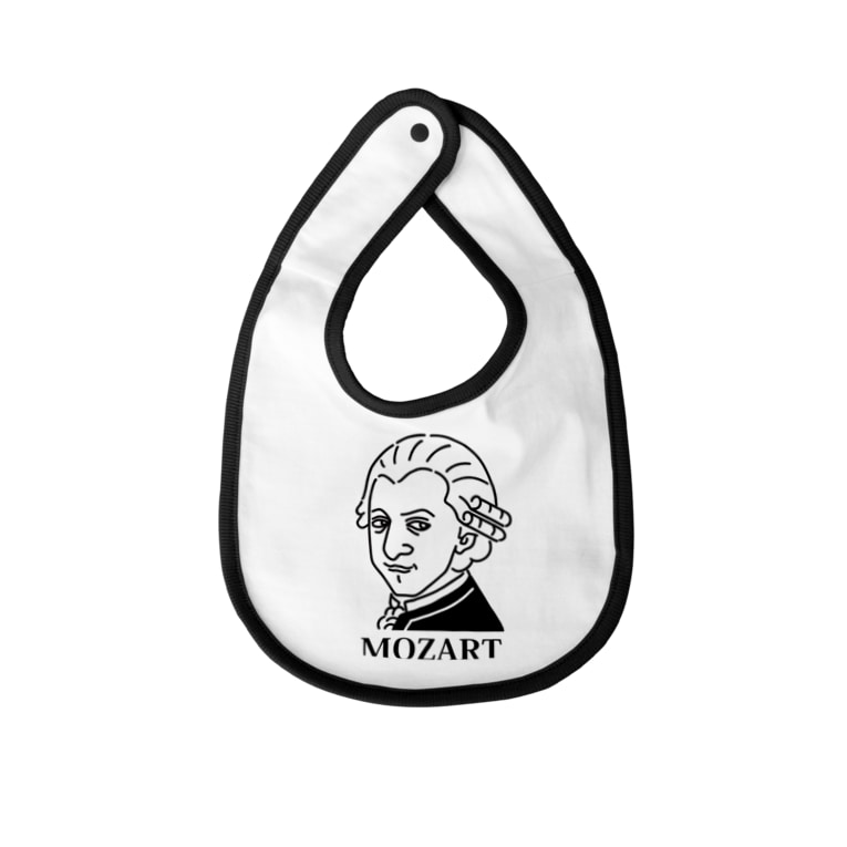 モーツアルト Mozart イラスト 音楽家 偉人アート モーツァルト ストリートファッション Aliviostaのベイビービブ通販 Suzuri スズリ