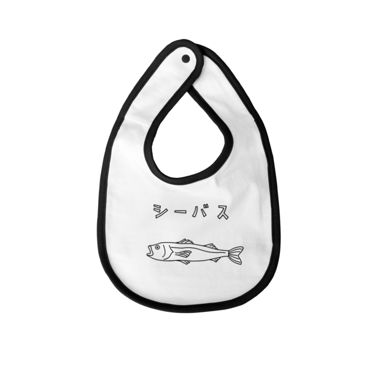 シーバス カタカナ ゆるい魚イラスト 釣り スズキ Baby Bibs By Aliviosta Suzuri